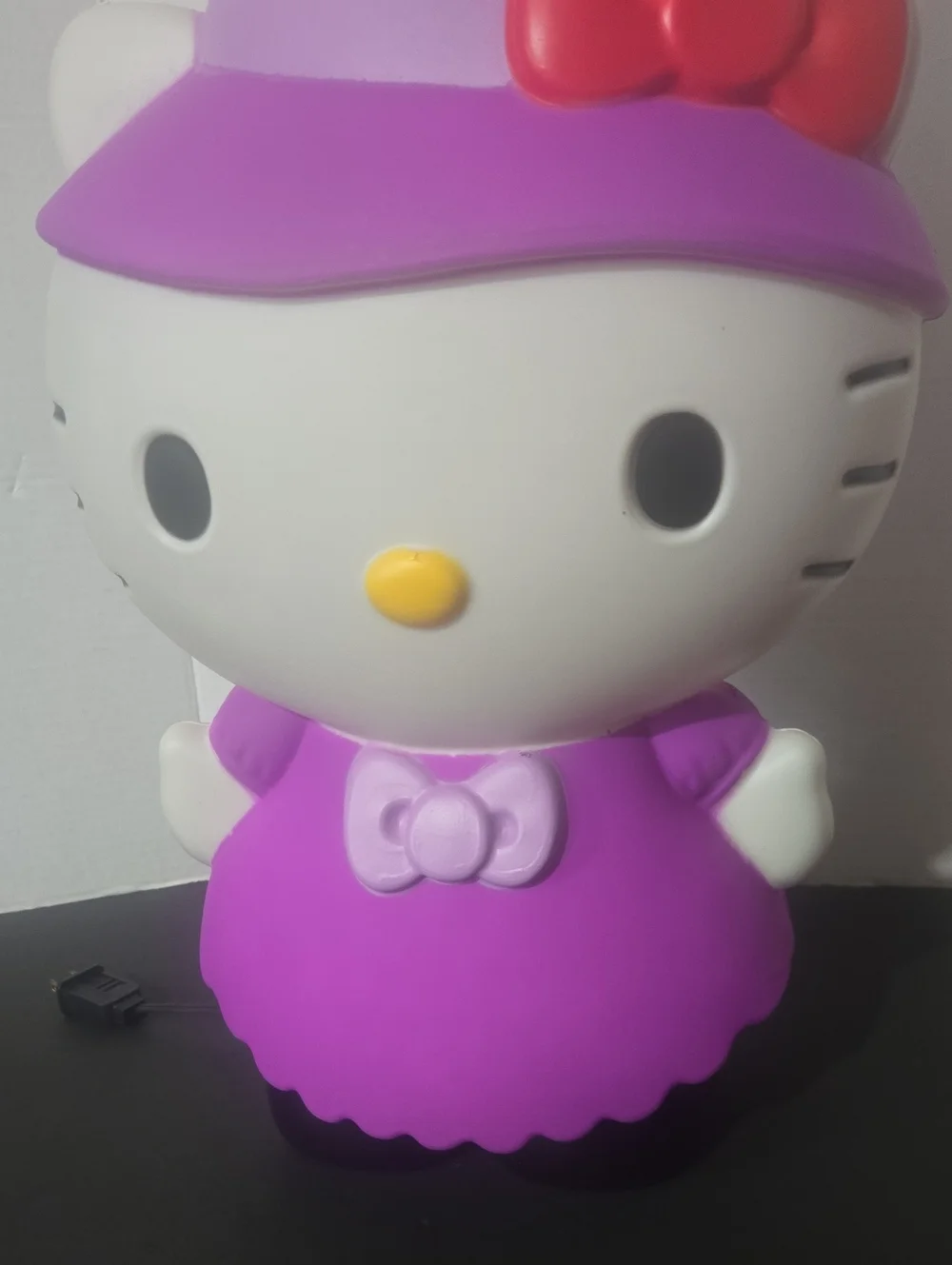 Hello Kitty Blow Mold Witch Halloween Lighted Yard Decor Sculpture 22” Plug-in